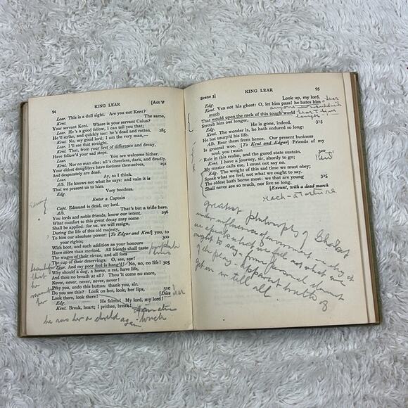 Antique King Lear The Arden Shakespeare - Heath's English Classic 1908 play book - Picture 6 of 11